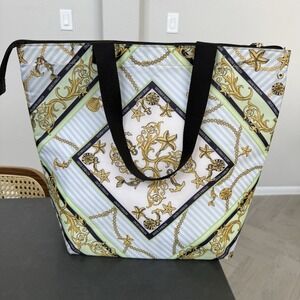 Victoria's Secret Nautical Tote Cooler Insulated Beach Trip Vacation Bag 17x14x5